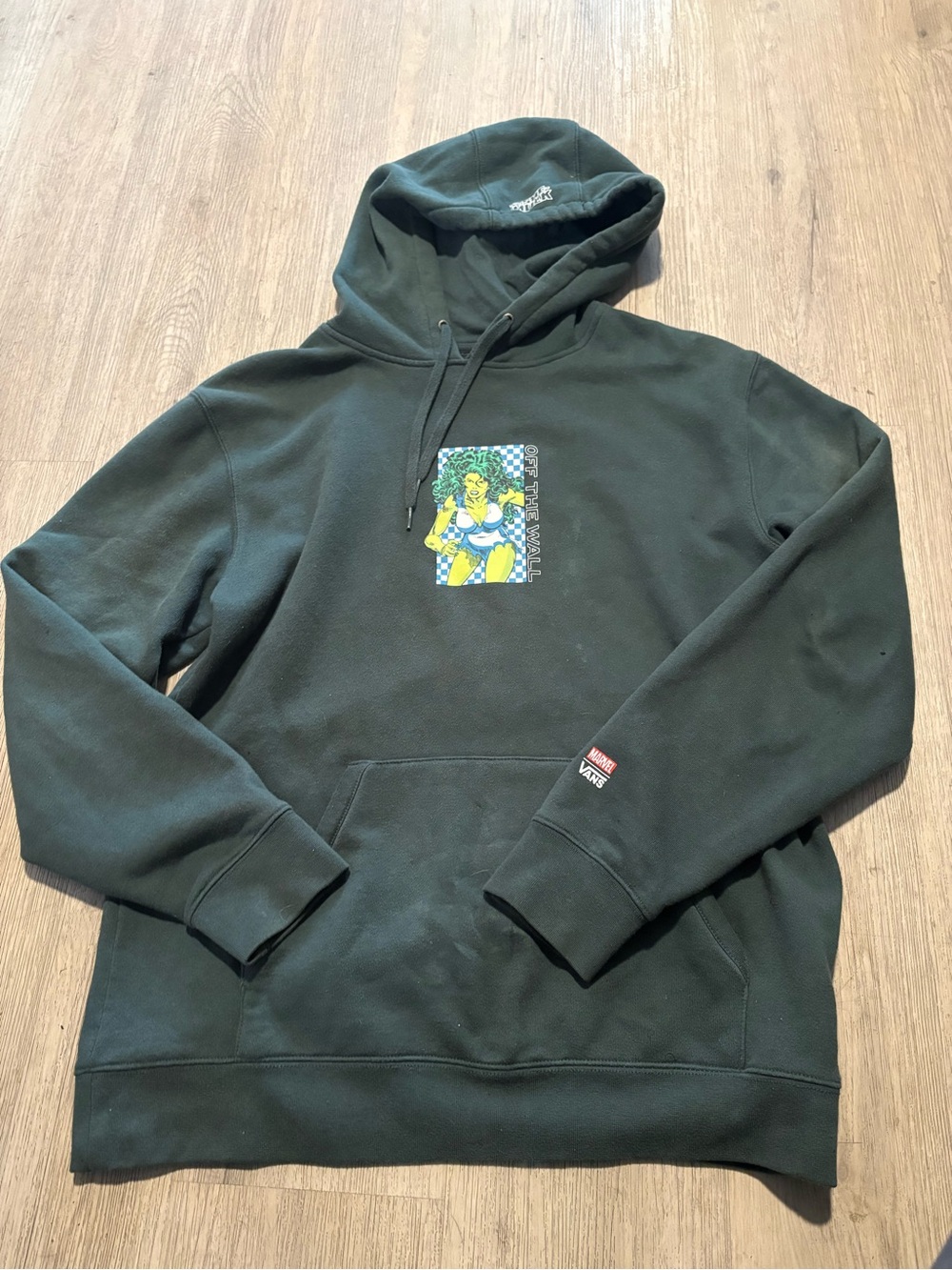 Vans Dark Green Graphic Pullover Hoodie - Men's